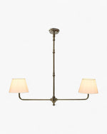 Sheridan Two Arm Pendant Antique Brass