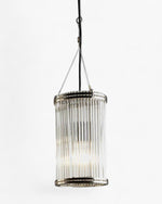 Verre Glass Ceiling Pendant Small Nickel