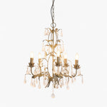 Medium Taupe Chandelier