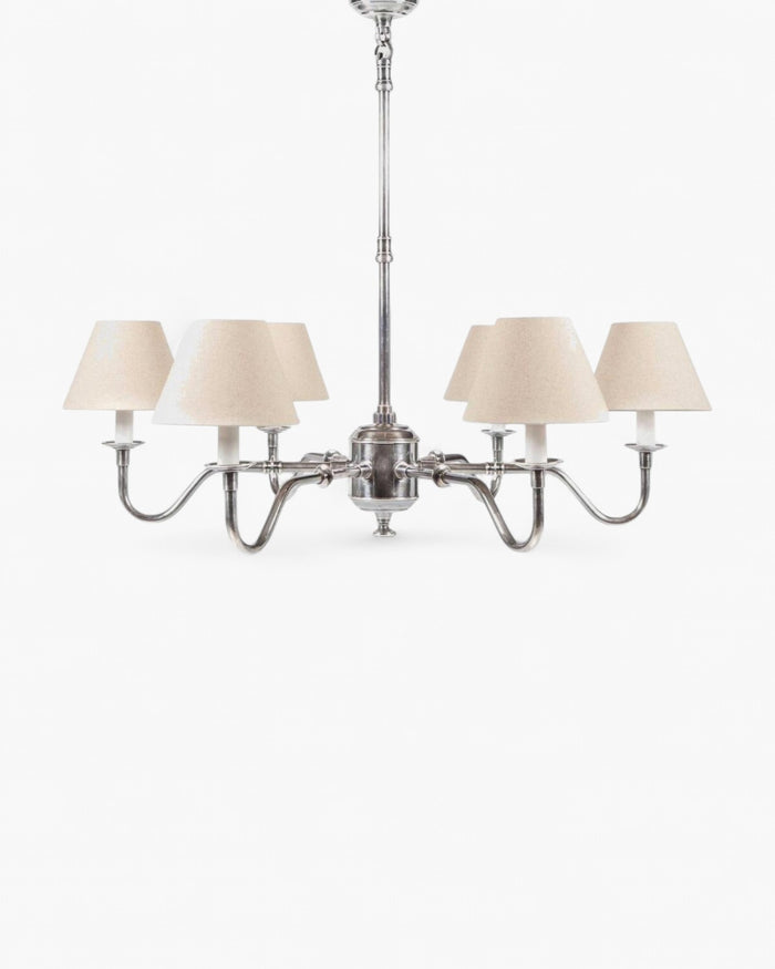 Prescot Chandelier Antique Silver