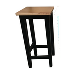 Oak Stool in black