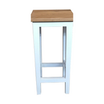Oak Stool in white
