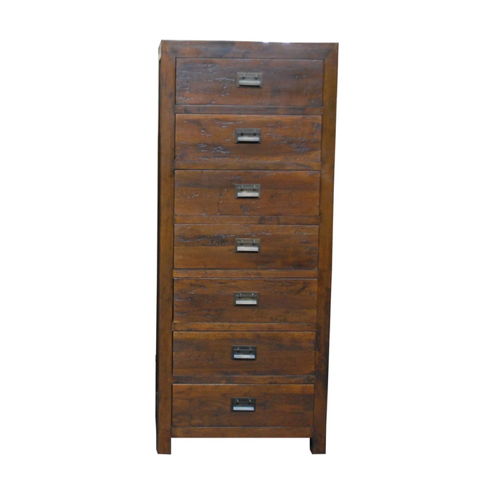 7 Drawer Oak Tallboy
