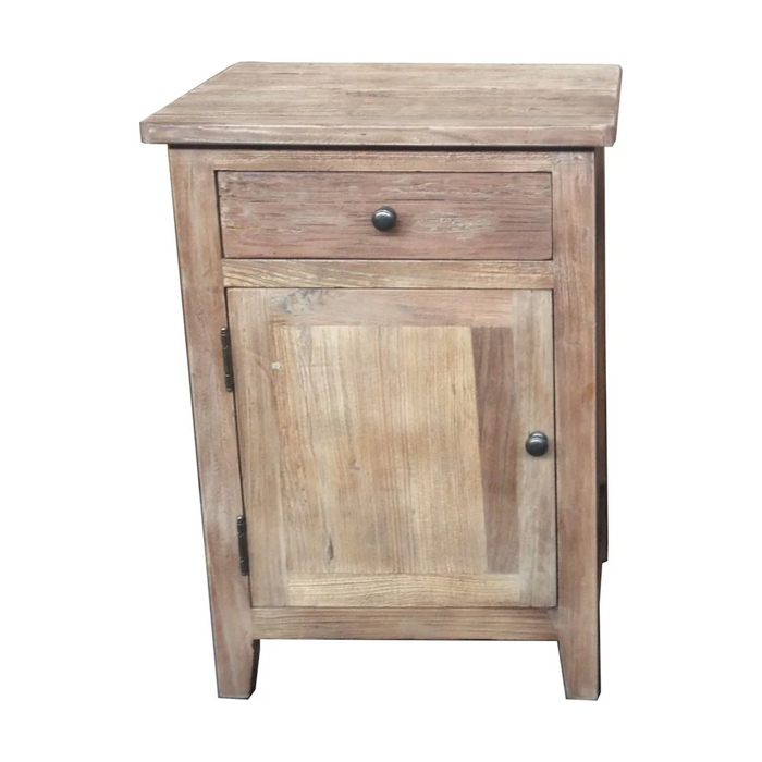 Recycled Elm Bedside Cabinet