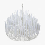 Wood Candlestick Chandelier Large