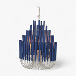 Wood Candlestick Lamp